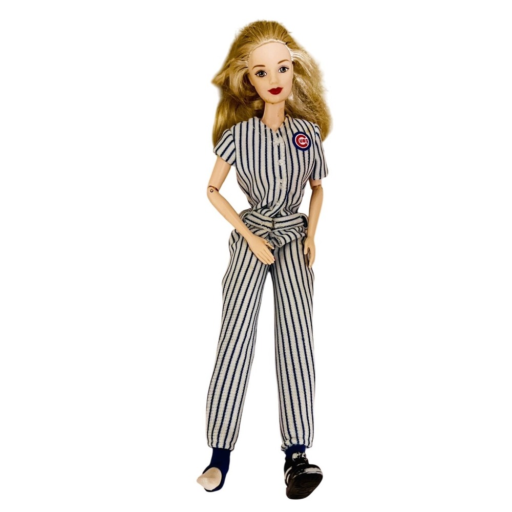 1999 Chicago Cubs Barbie Vintage Collectors Edition MLB Blonde Baseball Sporty